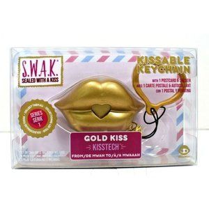 WowWee Sealed With a Kiss Kissable Keychain Gold Kiss New Series 1 S.W.A.K